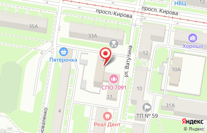 Пункт технического осмотра Автотехосмотр 52 в Автозаводском районе на карте