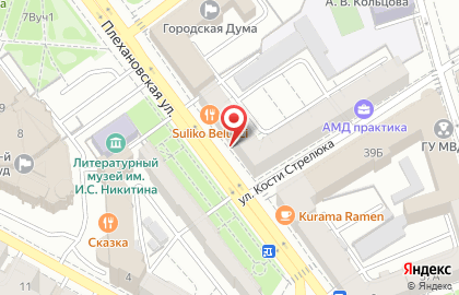 Профессиональный магазин КреАтиВ на Плехановской улице на карте