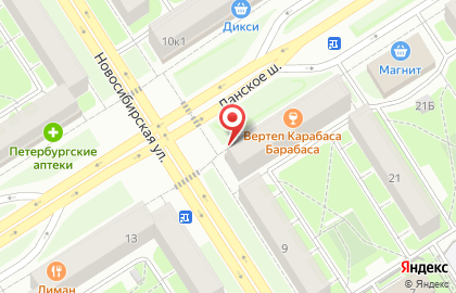 Ремонтная мастерская в Приморском районе на карте