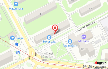 Специализированный веломагазин-мастерская Велоград на улице Румянцева на карте