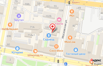 Терраса на Московской улице на карте