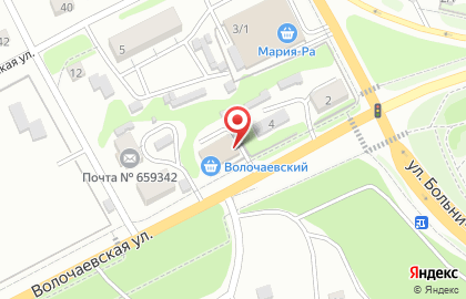 Продуктовый супермаркет Корзинка Волочаевский на карте