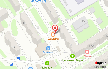 Магазин по продаже овощей и фруктов в Сормовском районе на карте