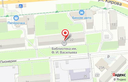 Библиотека им. Флора Васильева на карте