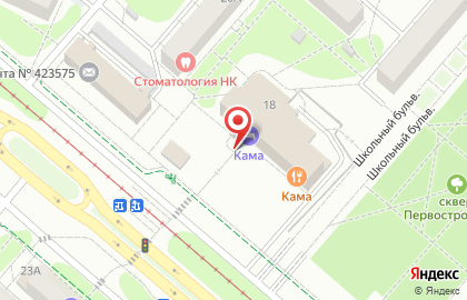Гостиничный комплекс Кама на проспекте Строителей на карте