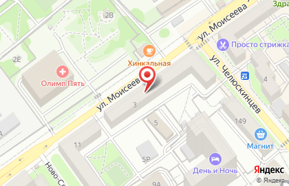  Ортопедический салон ОРТЕКА на Моисеева на карте