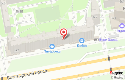 Супермаркет Пятёрочка в Санкт-Петербурге на карте