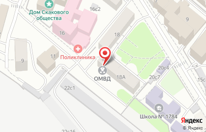 Отдел МВД России по району Беговой г. Москвы на карте