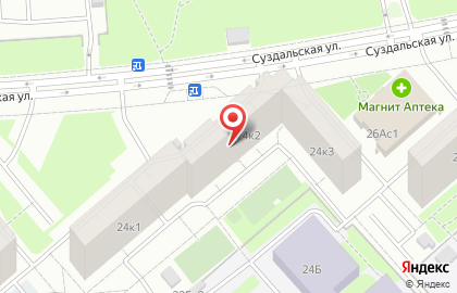 Центр творчества, досуга и спорта Родник на Суздальской улице на карте