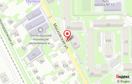 Автомат по продаже горячих напитков на Московской улице на карте