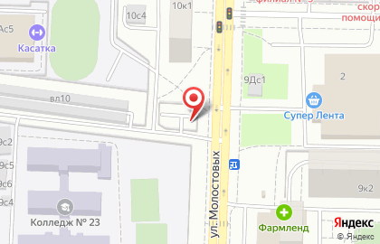 Автостоянка Мгса на улице Молостовых на карте