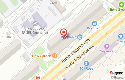 Кабинет эстетической медицины Л`Мед на Ново-Садовой улице на карте