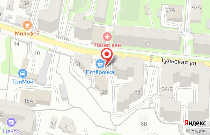 Агентство путешествий на Тульской улице на карте