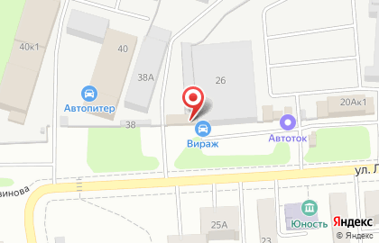Магазин Вираж на улице Литвинова на карте