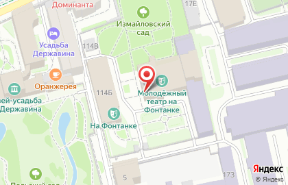 Санкт-Петербургский Молодежный театр на Фонтанке на карте