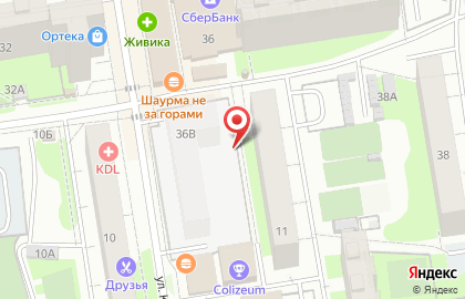 Киоск по продаже фруктов и овощей в Дзержинском районе на карте