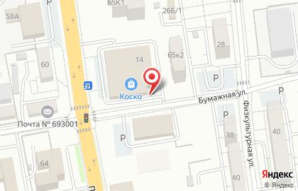 Автостоянка на Бумажной, 16/1 на карте