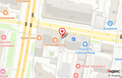 Магазин кондитерских изделий на улице Достоевского на карте