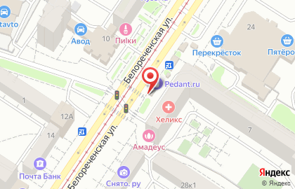 Супермаркет цветов Три ромашки на Белореченской улице на карте