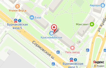 Магазин продуктов Йола-маркет на Сормовском шоссе на карте