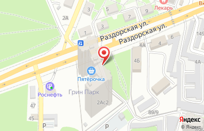 Киоск по продаже хлебобулочных изделий на Раздорской улице на карте