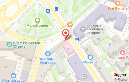 Антикварный магазин Лавка старины в Нижегородском районе на карте