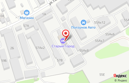 Гостиница Старый Город в Центральном районе на карте