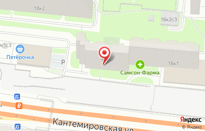Салон оптики Вижу Мир на Кантемировской улице на карте