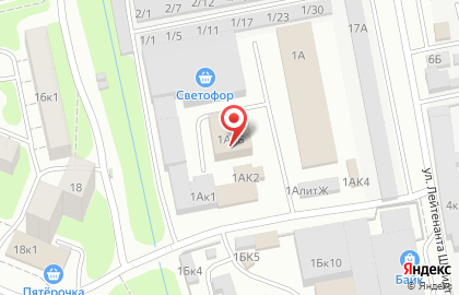Магазин Креп-комп на улице Лейтенанта Шмидта на карте