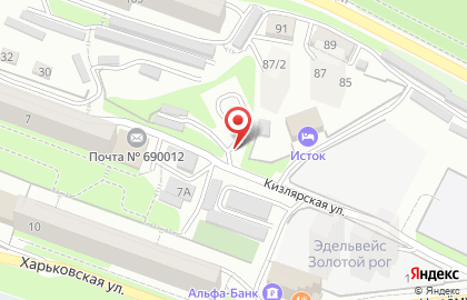 Автостоянка во Владивостоке на карте