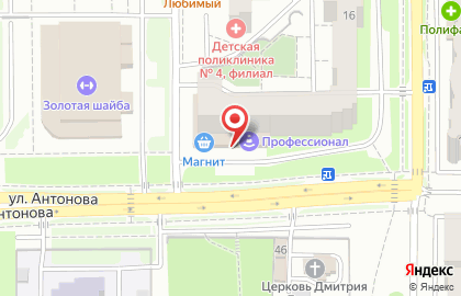 Автошкола Автошкола-Профессионал на улице Антонова на карте