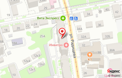 Компания по прокату легковых автомобилей в переулке Радищева на карте