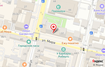 Банк РОСБАНК на улице Мира на карте