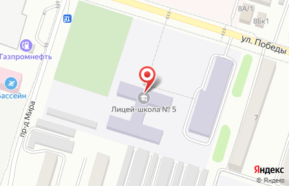Афипский лицей на карте