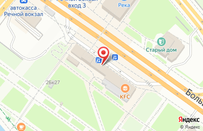Ресторан быстрого питания KFC на Большевистской улице на карте