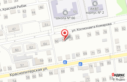 Автомагазин Хорс на улице Космонавта Комарова на карте
