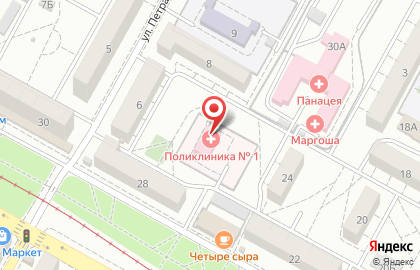 Консультативно-диагностическая поликлиника №2 в Краснооктябрьском районе на карте