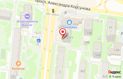 Фирменный магазин Великолукский мясокомбинат на проспекте Александра Корсунова на карте