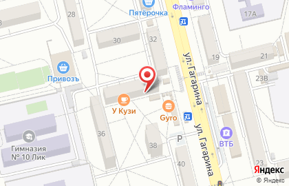 Швейная мастерская Шпулька на улице Гагарина на карте