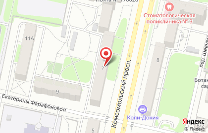 Центр печати и картографии на Комсомольском проспекте на карте