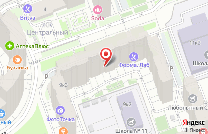 Центр развития интеллекта Пифагорка на проспекте Ракетостроителей в Долгопрудном на карте