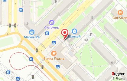 Киоск фруктов, овощей и орехов на карте