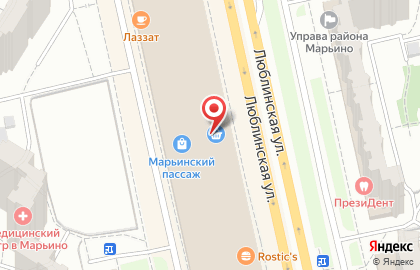 Светлана на Люблинской улице на карте