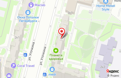 Кафе-кондитерская Север-Метрополь на Комендантском проспекте на карте