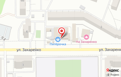 Супермаркет Пятёрочка в Курчатовском районе на карте