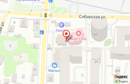 Бомонд на Сибирской улице на карте