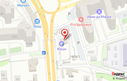 Перекресток в Центральном районе на карте