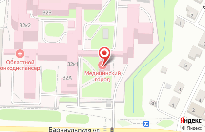 Тюменский реабилитационный центр на Барнаульской улице на карте