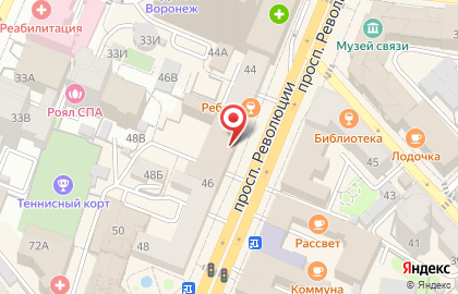 Банк Русский Стандарт в Воронеже на карте