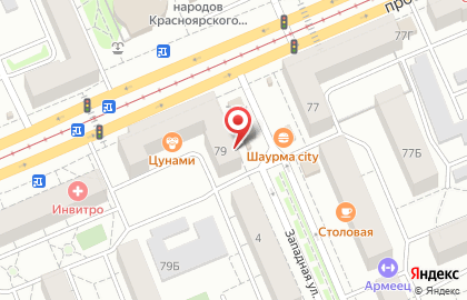Киоск по продаже фруктов и овощей по продаже фруктов и овощей в Кировском районе на карте